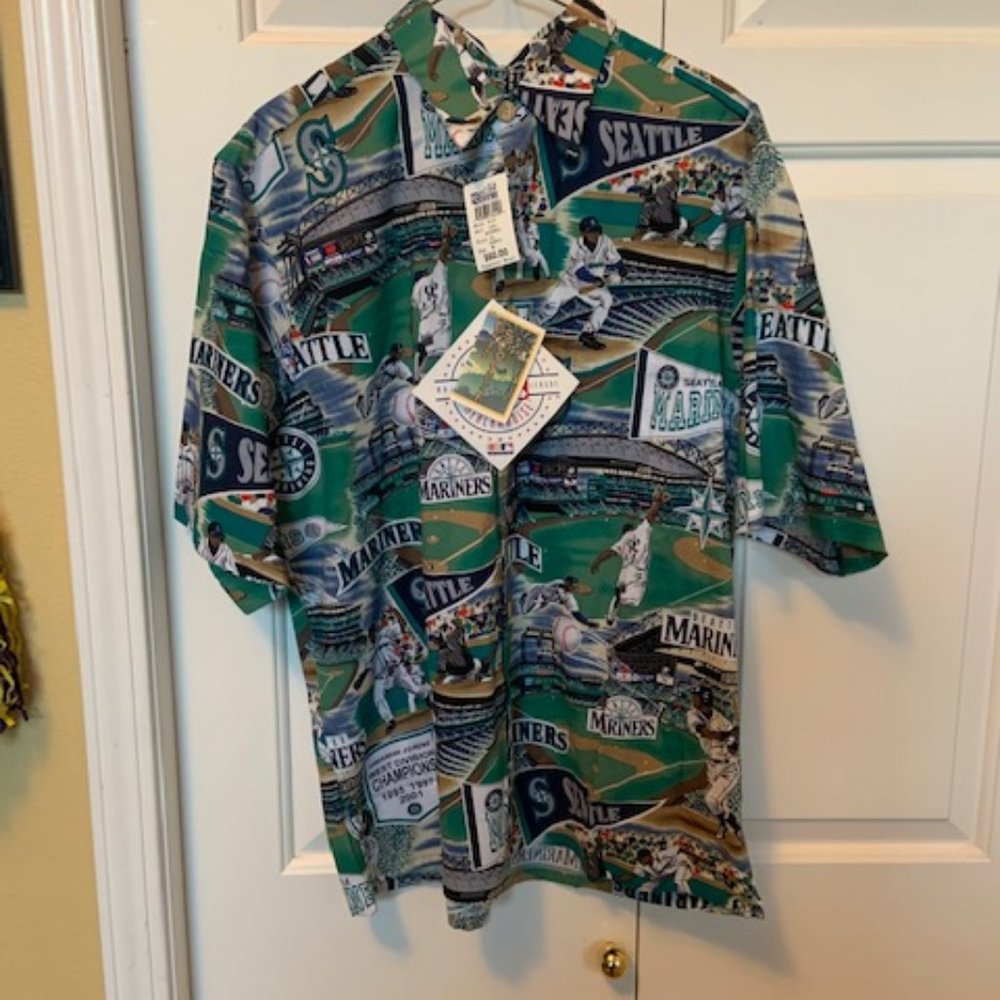 REYN SPOONER SEATTLE MARINERS  ALOHA SHIRT